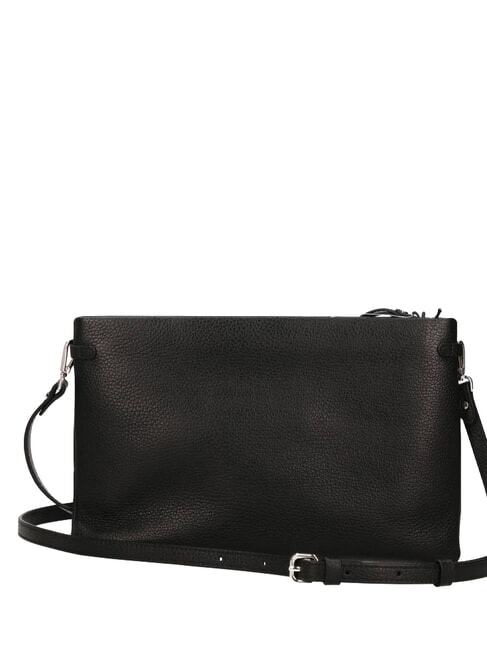 HERMY Pochette in pelle con tracolla Nero - Borse Donna