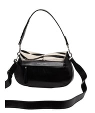 GIANNI CHIARINI HELENA ROUND Borsa in pelle a spalla, con tracolla zebra bianco-nero - Borse Donna - 3