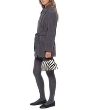 GIANNI CHIARINI ALIFA Borsa in pelle a mano, con tracolla zebra bianco-nero - Borse Donna - 2