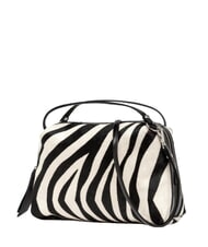 GIANNI CHIARINI ALIFA Borsa in pelle a mano, con tracolla zebra bianco-nero - Borse Donna - 3