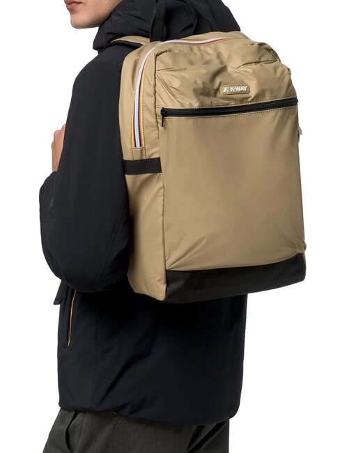 LAON Zaino in nylon beige khaki - Zaini Scuola & Tempo Libero
