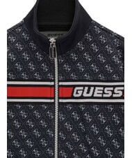 GUESS KIDS ACTIVE Felpa full zip 4g aop jet black - Felpe Bambini - 3