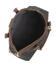 POLLINI HERITAGE Borsa dome a spalla manici catena nero marrone - Borse Donna - 6