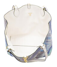 GATTINONI PLANETARIUM Shopper doubleface white/aquamarine - Borse Donna - 8