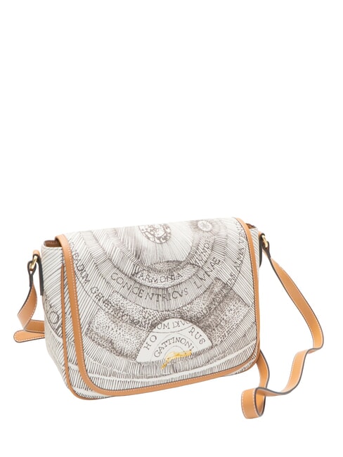 PLANETARIUM Borsa a tracolla con flap ink sepia/lt tan - Borse Donna
