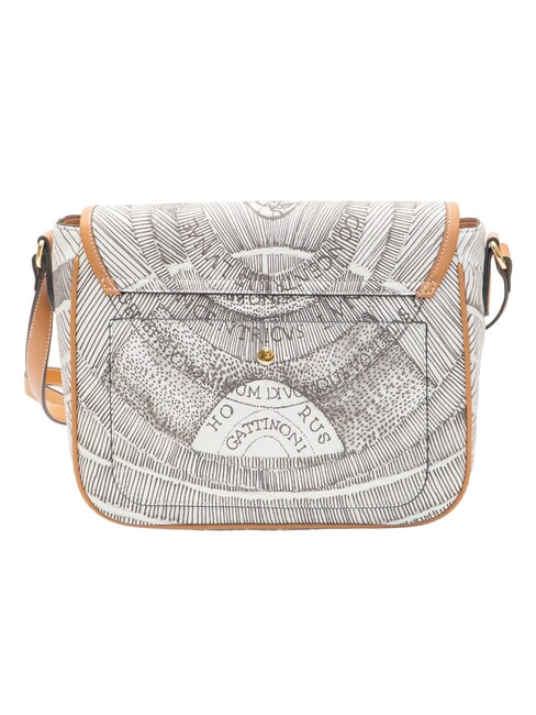 PLANETARIUM Borsa a tracolla con flap ink sepia/lt tan - Borse Donna