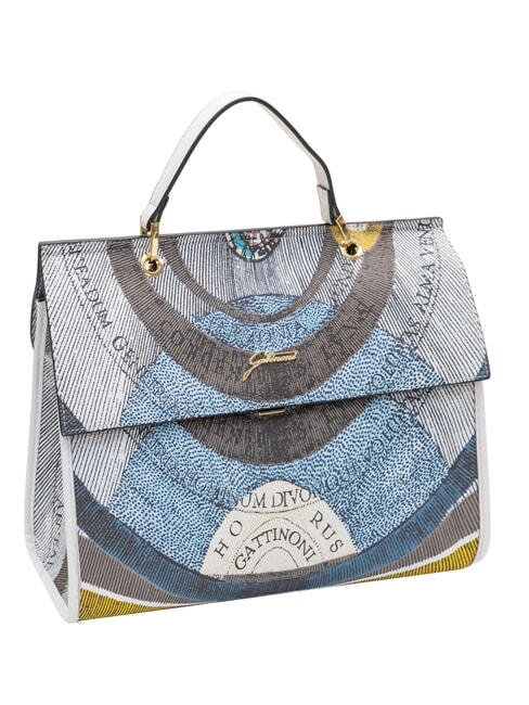 PLANETARIUM Borsa cartelletta con tracolla luna/ white - Borse Donna