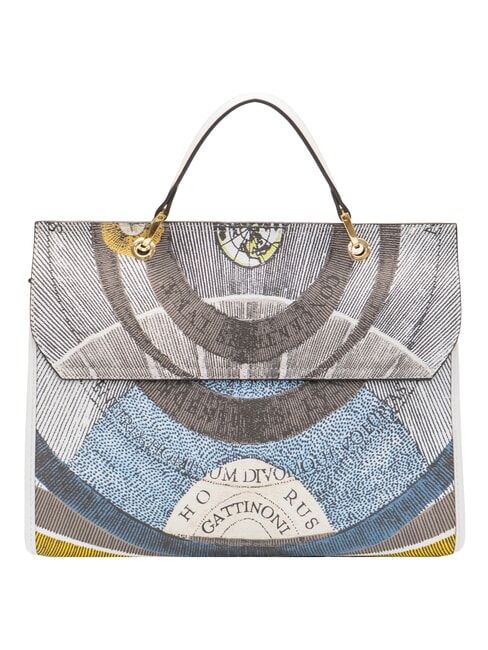 PLANETARIUM Borsa cartelletta con tracolla luna/ white - Borse Donna