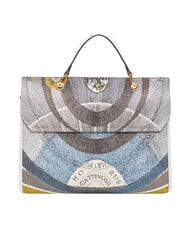 GATTINONI PLANETARIUM Borsa cartelletta con tracolla luna/ white - Borse Donna - 4