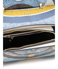 GATTINONI PLANETARIUM Borsa cartelletta con tracolla luna/ white - Borse Donna - 5