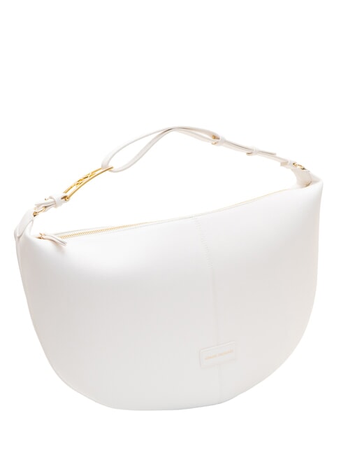 LIZ PEBBLE Borsa hobo grande a spalla off white - Borse Donna