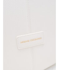 ARMANI EXCHANGE LIZ PEBBLE Borsa hobo grande a spalla off white - Borse Donna - 3