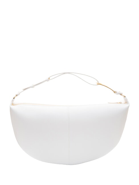 LIZ PEBBLE Borsa hobo grande a spalla off white - Borse Donna