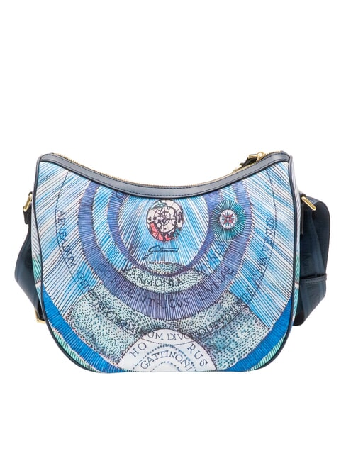 PLANETARIUM Borsa Hobo a tracolla acquamarine/dk navy - Borse Donna