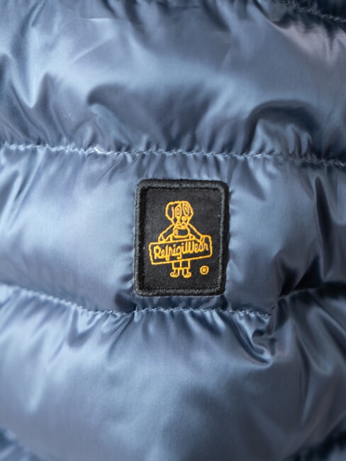 MEAD Piumino con cappuccio dusty blue - Piumini Donna