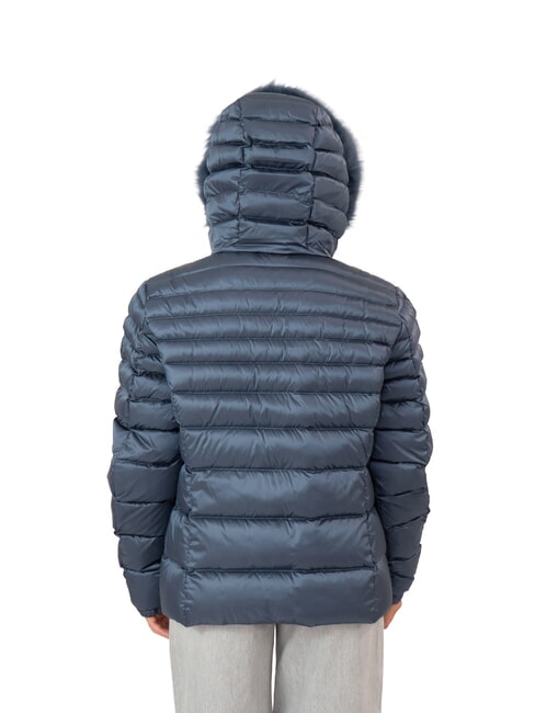 MEAD Piumino con cappuccio dusty blue - Piumini Donna