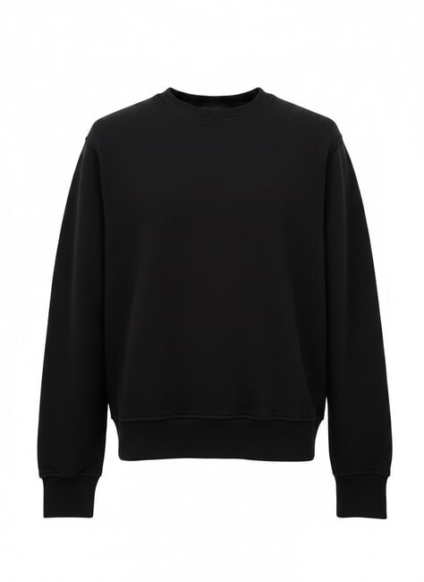 JERSEY Felpa in cotone black - Felpe Uomo