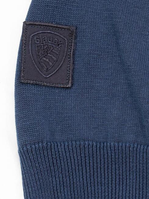 HERALD Maglione in cotone blu - Maglie Uomo