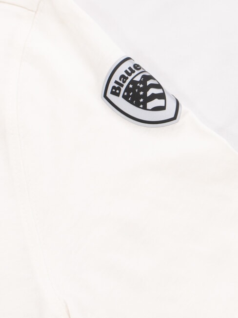KEENAN Maglietta in cotone bianco neve - T-shirt Uomo