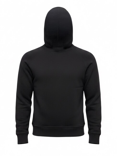JERSEY Felpa full zip black - Felpe Uomo