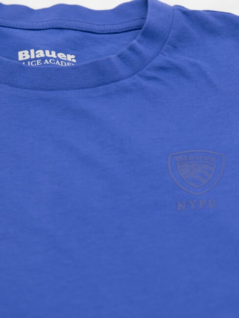 EUTAW T-Shirt in cotone blu clematide - T-shirt Uomo
