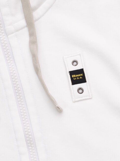CARDINTON Felpa full zip, con cappuccio bianco ottico - Felpe Uomo