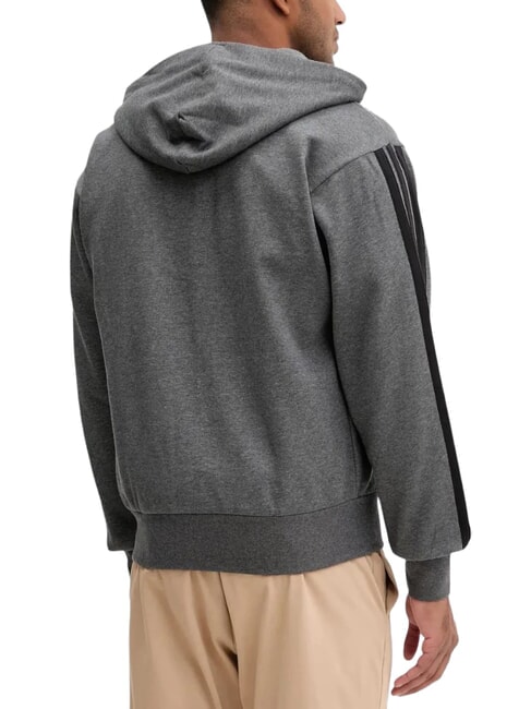 3 STRIPES Felpa con cappuccio grey - Felpe Uomo