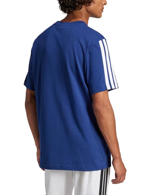 3 STRIPES T-Shirt in cotone blue - T-shirt Uomo
