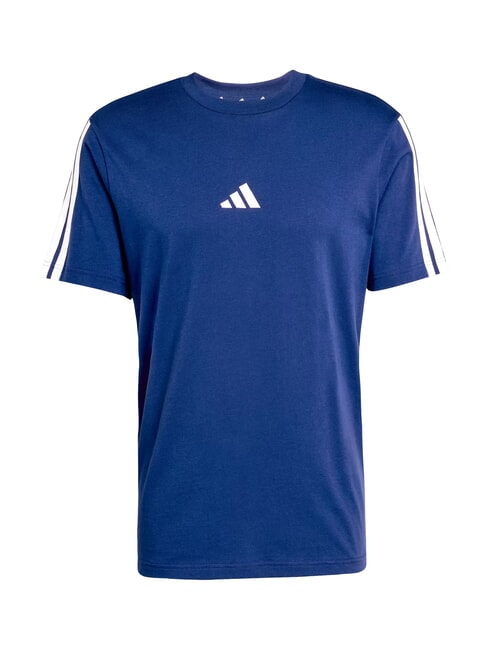 3 STRIPES T-Shirt in cotone blue - T-shirt Uomo