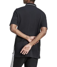 ADIDAS 3 STRIPES Polo a maniche corte black - Polo Uomo - 2