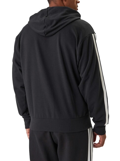 3 STRIPES Felpa full zip, con cappuccio black - Felpe Uomo