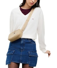 TOMMY HILFIGER TJW DAILY ELEVATED Borsetta a tracolla white clay - Borse Donna - 2