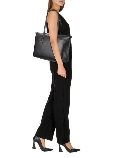 OLIVIA Shopper in pelle Nero - Borse Donna