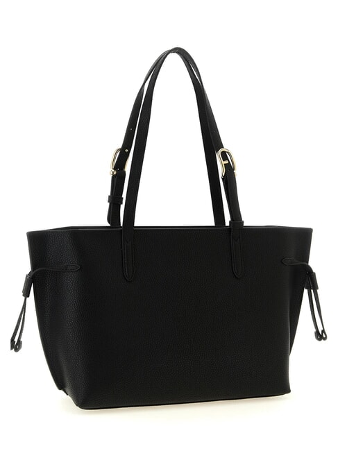 AVA Borsa shopping media in pelle nero+nero int - Borse Donna