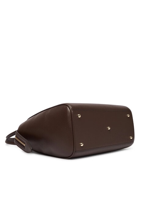 AMBRA Borsa a spalla, in pelle cioccolato - Borse Donna