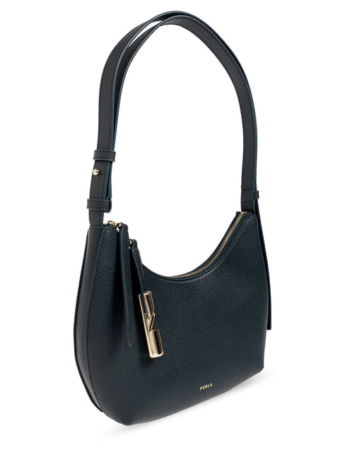 GOCCIA Borsa a spalla pelle martellata dark forest - Borse Donna