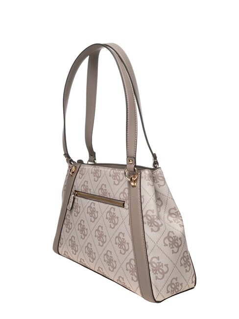 KARNILLA Borsa a spalla dark taupe logo - Borse Donna