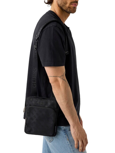 BOSTON Borsello piatto dark black - Tracolle Uomo