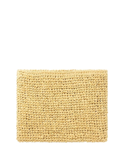 RAFFIA Pochette a mano nude sand - Borse Donna