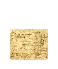 GUESS RAFFIA Pochette a mano nude sand - Borse Donna - 4