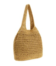 GUESS RAFFIA Borsa mare a spalla nude sand - Borse Donna - 2