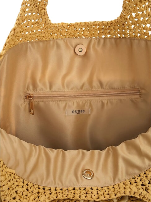RAFFIA Borsa mare a spalla nude sand - Borse Donna