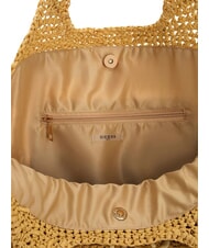GUESS RAFFIA Borsa mare a spalla nude sand - Borse Donna - 3
