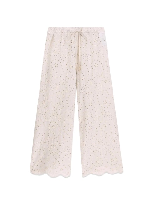 CELESTE Pantaloni sangallo pale pearl - Pantaloni Donna