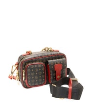 POLLINI HERITAGE Borsa a mano con tasconi nero lacca - Borse Donna - 2