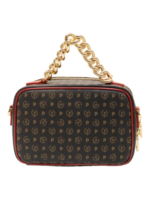 HERITAGE Borsa a mano con tasconi nero lacca - Borse Donna