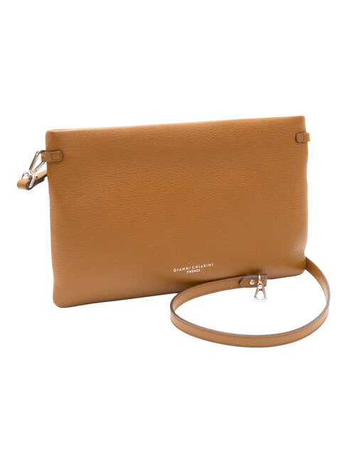 HERMY Pochette in pelle con tracolla noce - Borse Donna