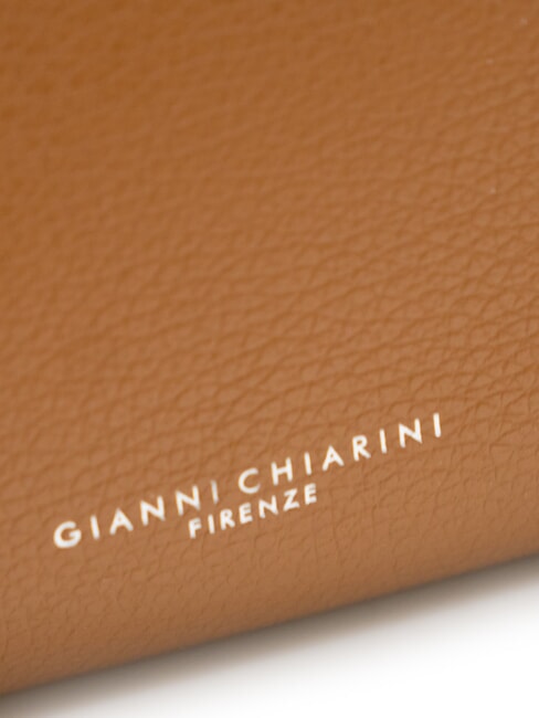 HERMY Pochette in pelle con tracolla noce - Borse Donna