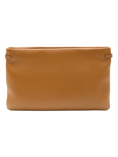 HERMY Pochette in pelle con tracolla noce - Borse Donna