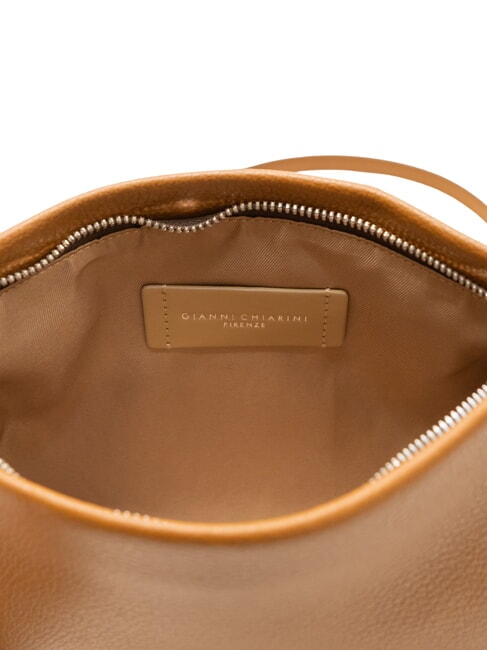 HERMY Pochette in pelle con tracolla noce - Borse Donna